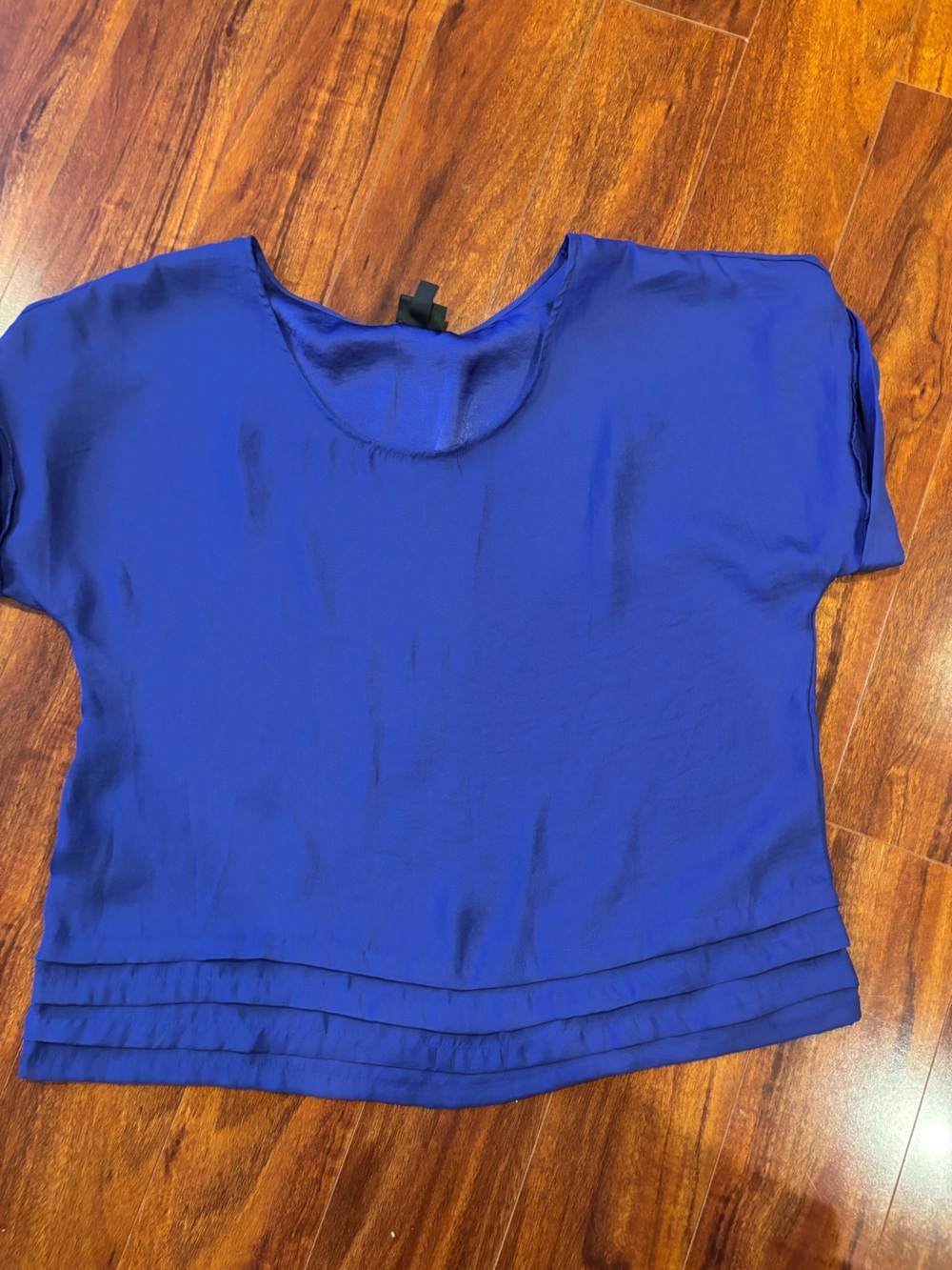 Classic Royal Blue Short Sleeve Blouse by